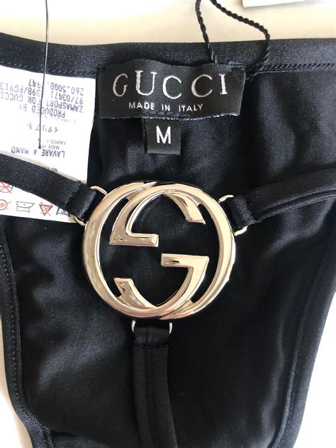 gucci black bra|gucci g string.